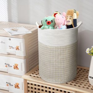 2 Pack Large Woven Rope Laundry Baskets