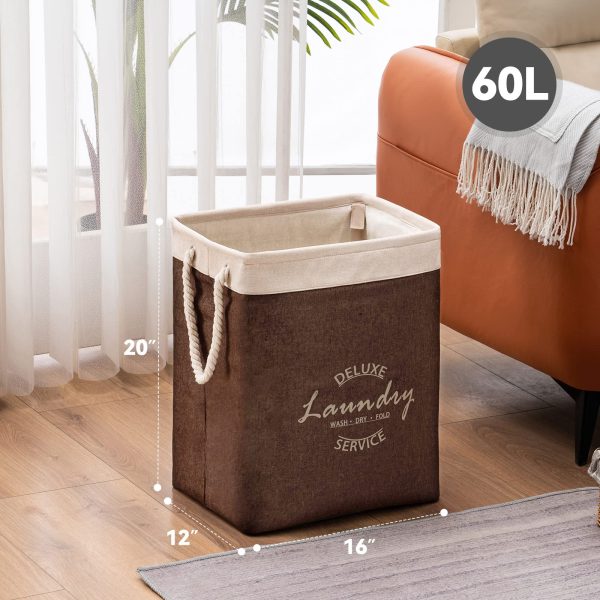 2PCS Large Collapsible Removable Quadrate Laundry Basket