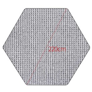 Hexagonal tent inner pad moisture-proof pad aluminum film thickened picnic pad