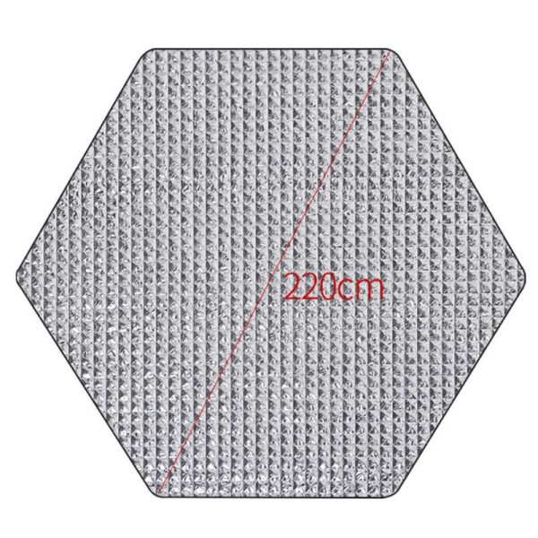 Hexagonal tent inner pad moisture-proof pad aluminum film thickened picnic pad