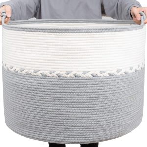 Large Rope Blanket Storage Laundry Basket