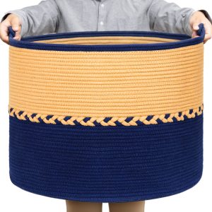 Large Rope Blanket Storage Laundry Basket