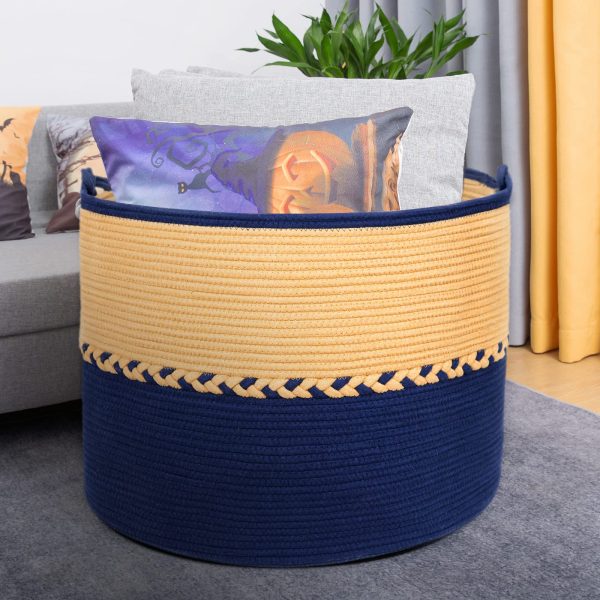 Large Rope Blanket Storage Laundry Basket