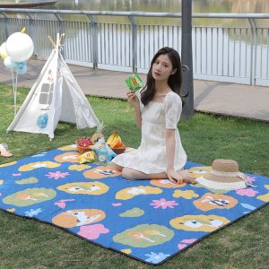 Cartoon printed insect-proof multifunctional picnic mat