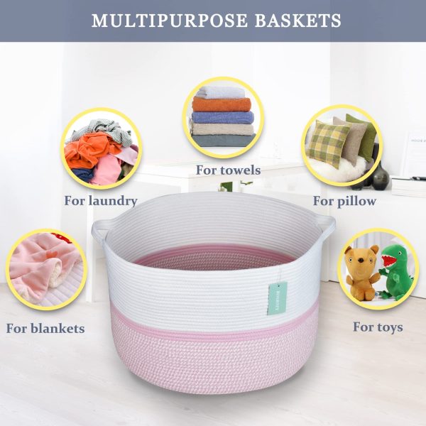 Extra Large Blanket Knit Laundry Basket