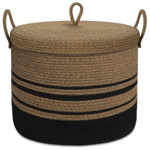 Large Woven Rope Blanket Laundry Basket