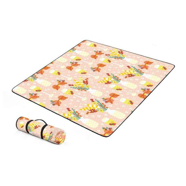 Ultrasonic PEVA base fabric waterproof and machine washable picnic mat