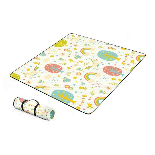 Ultrasonic PEVA base fabric waterproof and machine washable picnic mat