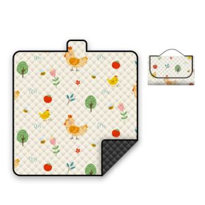 Cute waterproof, skin-friendly and soft picnic mat