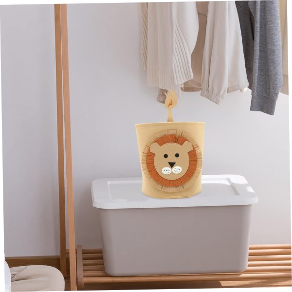 2pcs Collapsible Lion Clothes Storage Storage Basket