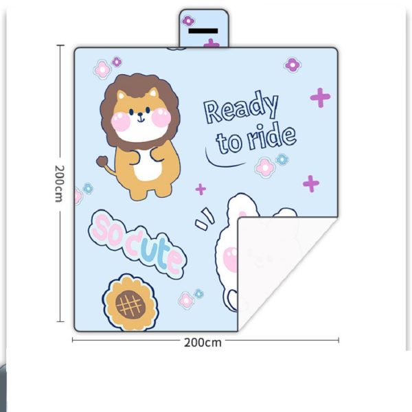 Cartoon cute waterproof, stain-proof, soft and skin-friendly picnic mat