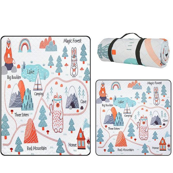 Cute portable waterproof picnic mat