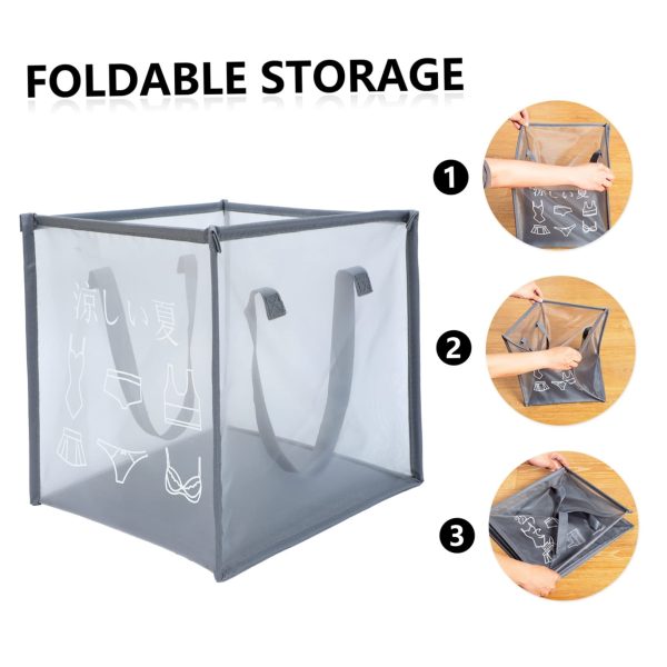 Foldable Large Square Storage Laundry Basket