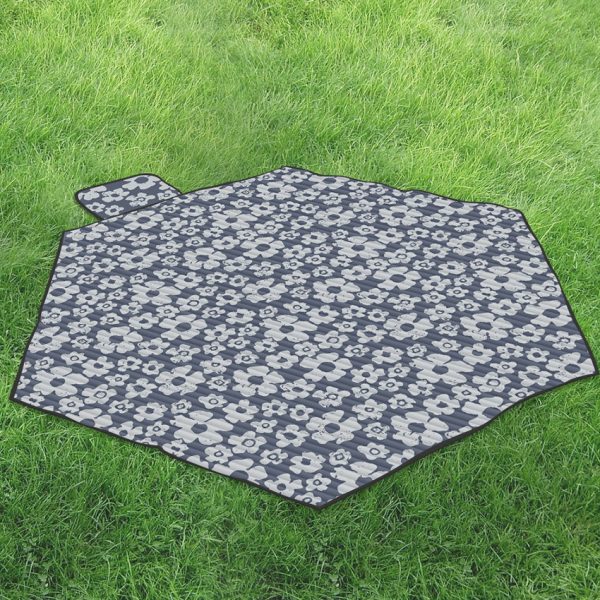 Creative printed aluminum foil camping tent floor mat picnic mat