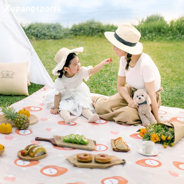 Ins style cute nut series beach picnic mat