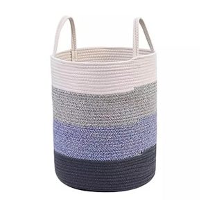 Handmade Cotton Portable Rope Storage Laundry Basket