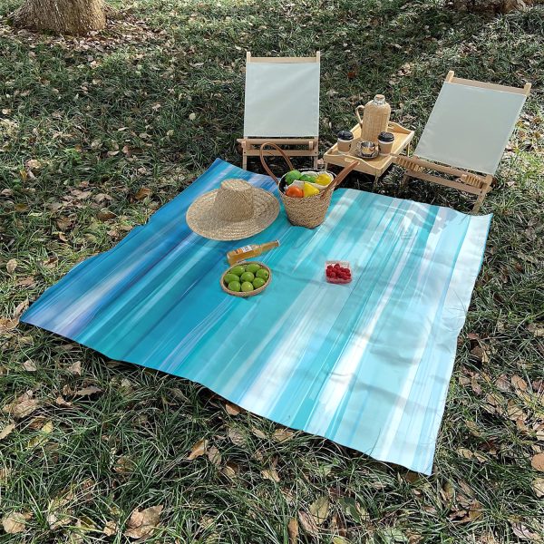 New whale print picnic mat beach mat portable moisture-proof and waterproof