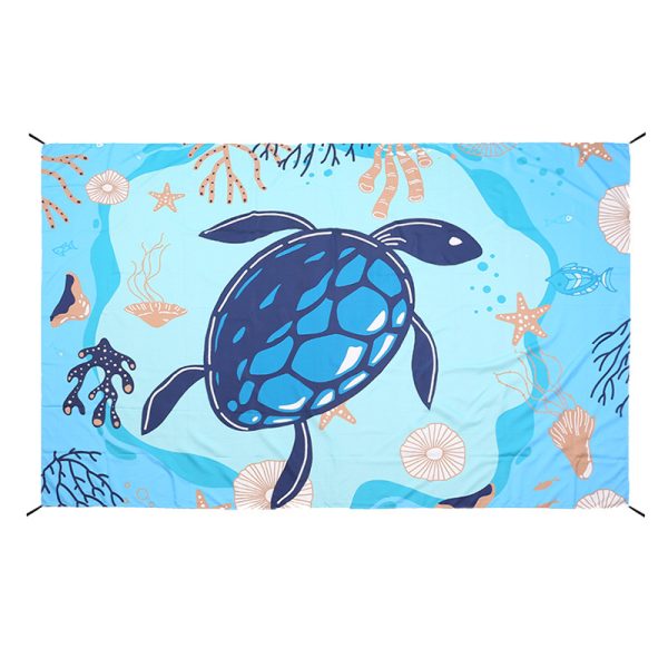 Underwater World Print Pattern Portable Pocket Beach Mat Picnic Mat