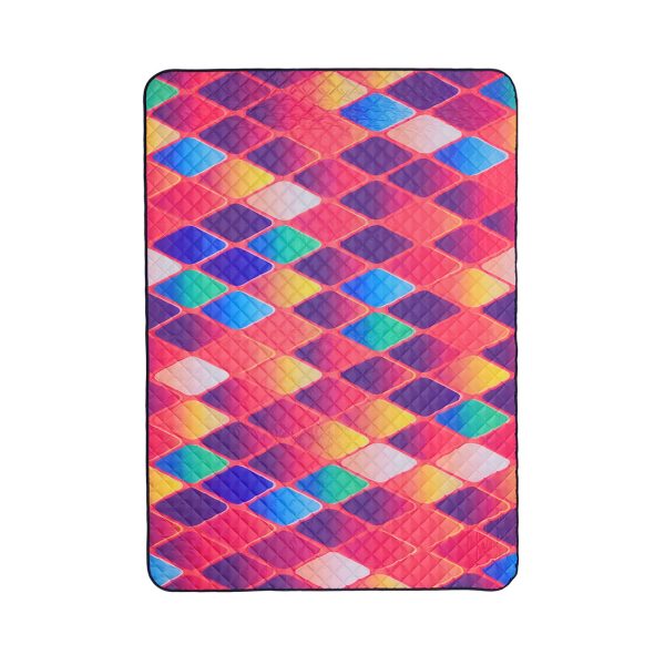 Artistic Colorful Thickened Moisture-Proof Soft Beach Mat Picnic Mat
