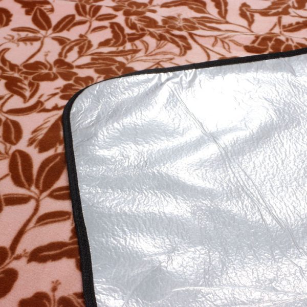 Fleece aluminum film composite skin-friendly machine washable thickened picnic mat