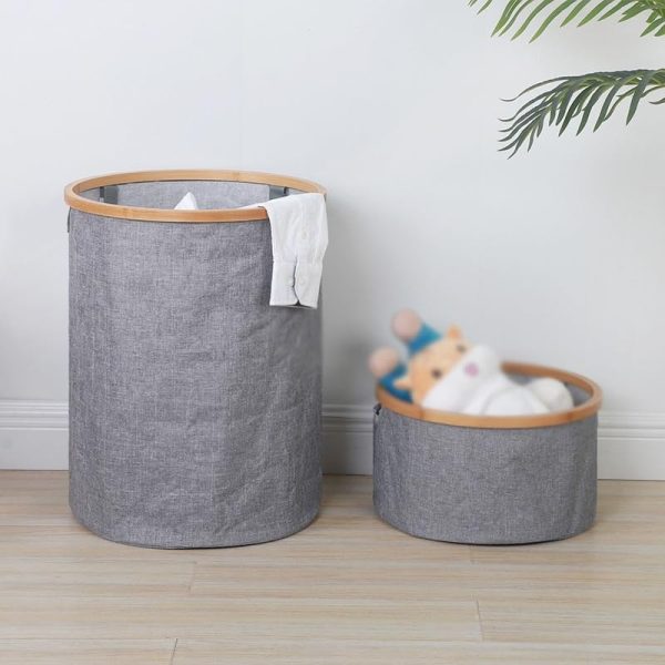 Folding Portable Clothes Storage Basket