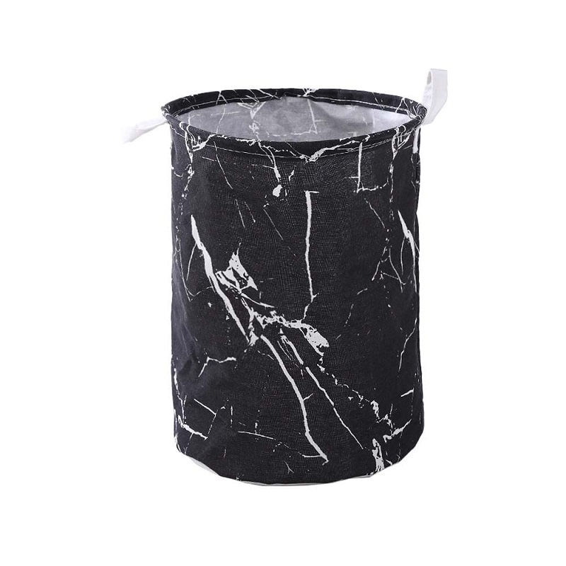 Waterproof Marble Printing Pattern Clothes Storage Laundry Basket