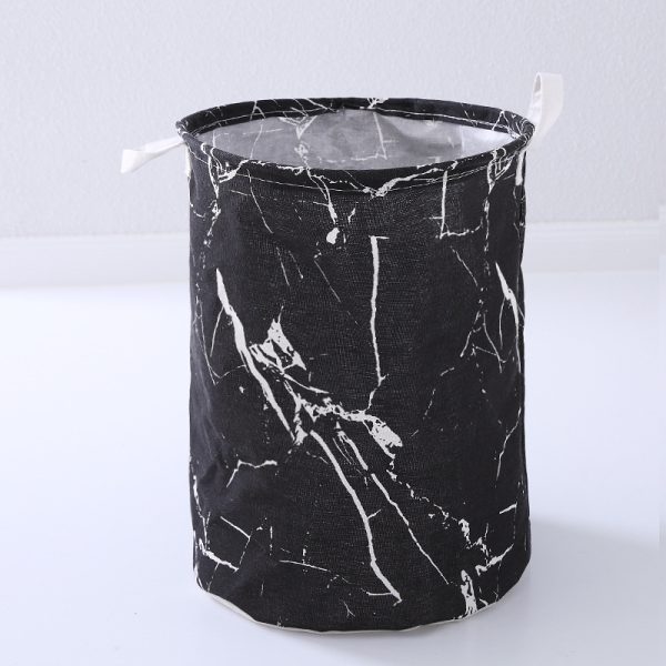 Waterproof Marble Printing Pattern Clothes Storage Laundry Basket