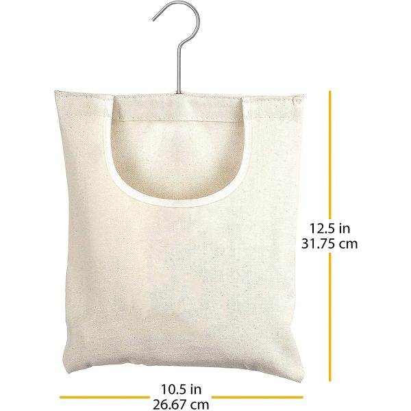 Canvas Hanging Storage Clothespin Laundry Bag