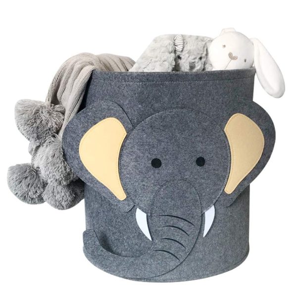 Cartoon Elephant Clothes Storage Laundry Basket