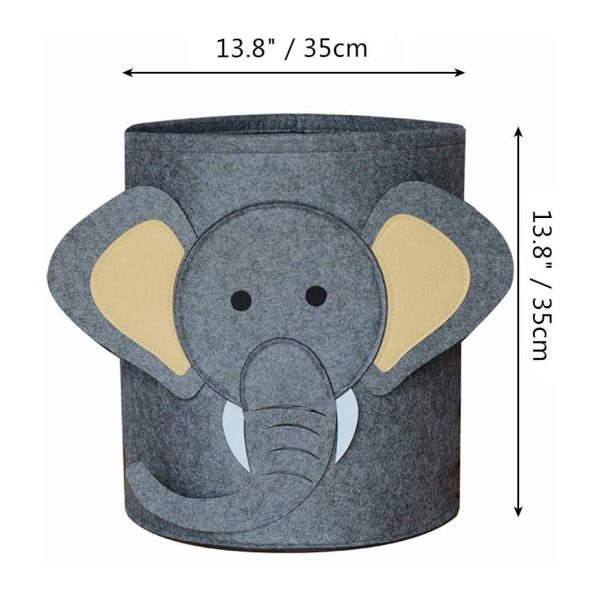 Cartoon Elephant Clothes Storage Laundry Basket