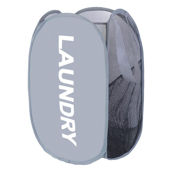 Mesh Collapsible Clothes Storage Laundry Basket