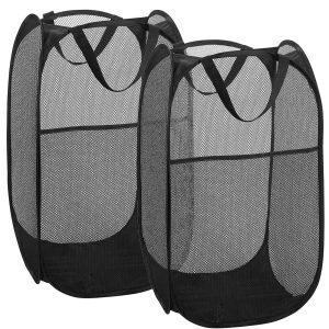 2Pack Foldable Pop-up Mesh Laundry Baskets