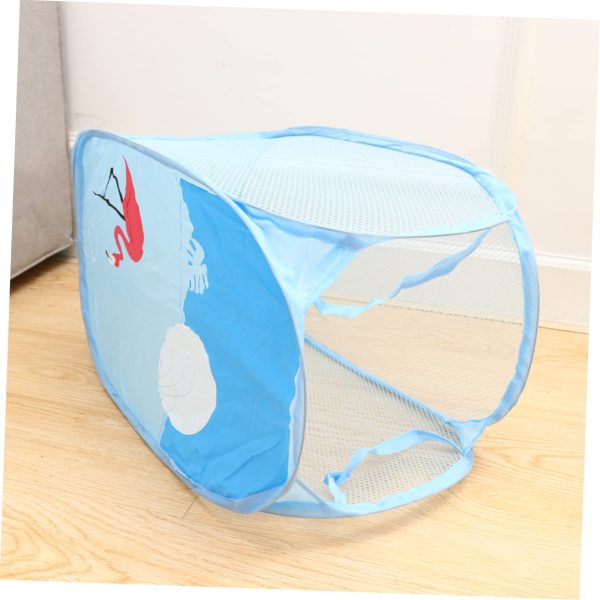 Foldable Popup Mesh Flamingo Laundry Basket