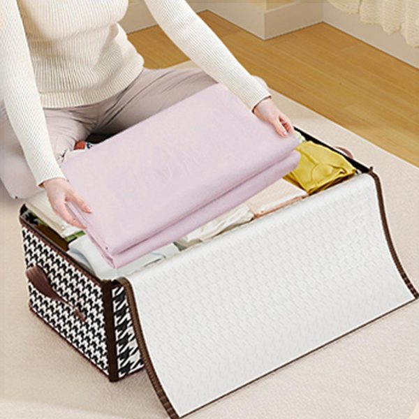 Large Sweater Houndstooth Cotton Quilt Storage Bag