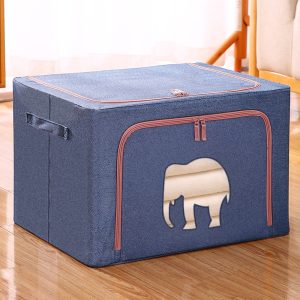 Foldable Blankets Quilt Clothes Elephant Storage Bag