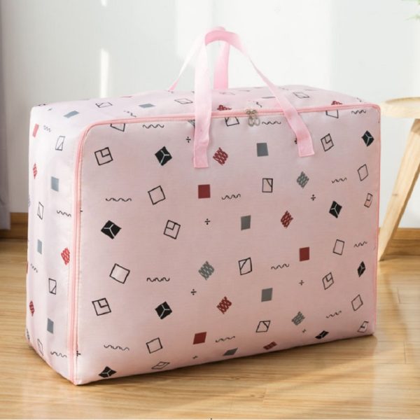 Waterproof Heavy Duty Bedding Pink Cube Storage Bag