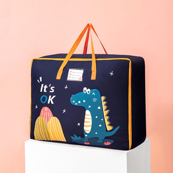 Moving Cartoon Dinosaur Clothing Comforter Zipper Storage Bag