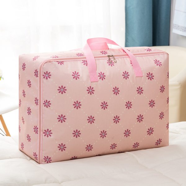 Large Capacity Clothe Cartoon Sun Pattern Luggage Storage Bag