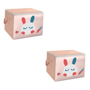 2 PCS Under Tote Cartoon Cloth Storage Bag