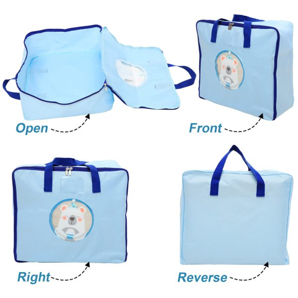 Large Capacity Comforter Clothing Polar Bear Storage Bag