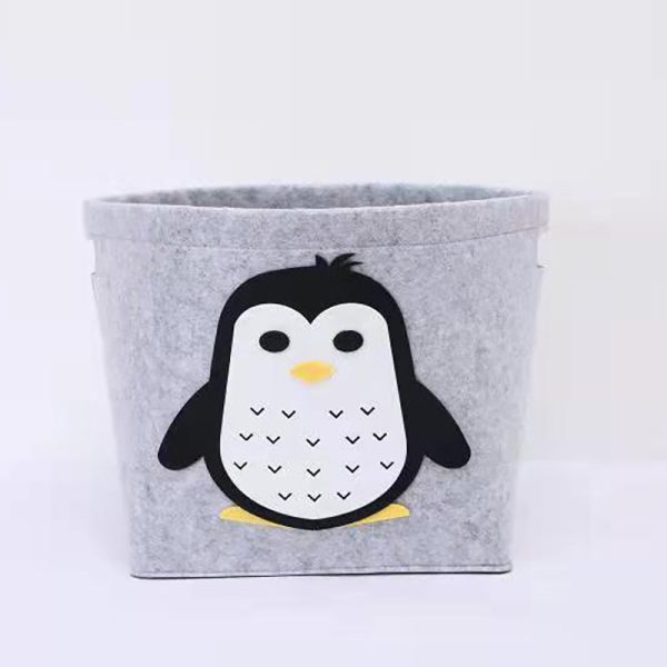 Anime Cartoon Penguin Collapsible Sturdy Cube Storage Boxes