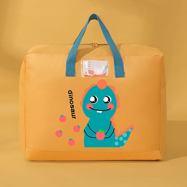 Large Cartoon Hippie Dinosaur Storage Bag