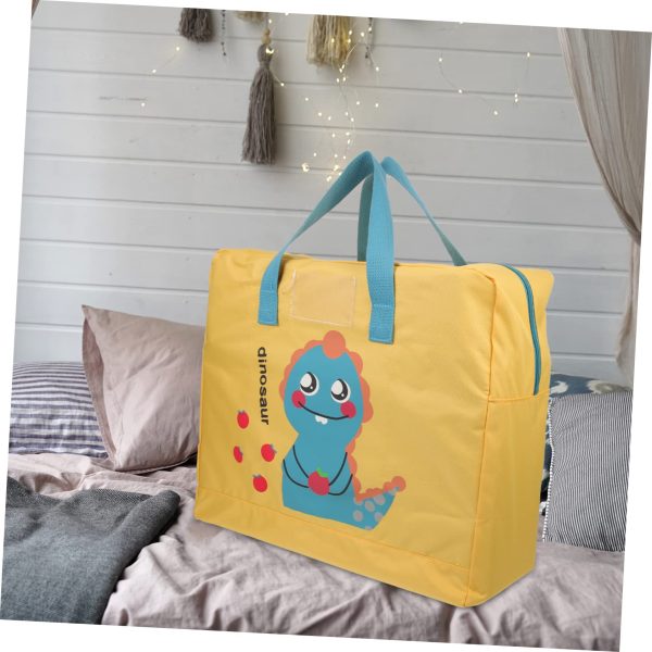 Large Cartoon Hippie Dinosaur Storage Bag