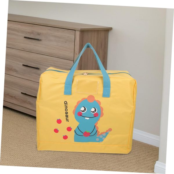 Large Cartoon Hippie Dinosaur Storage Bag