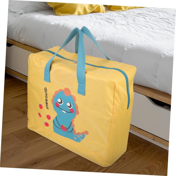 Large Cartoon Hippie Dinosaur Storage Bag