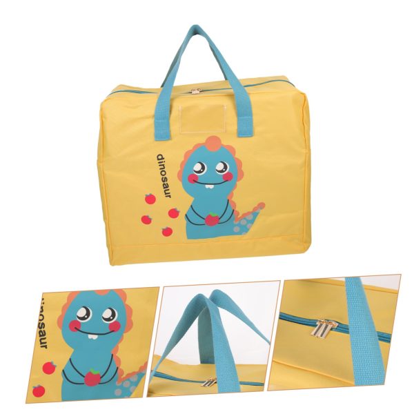 Large Cartoon Hippie Dinosaur Storage Bag