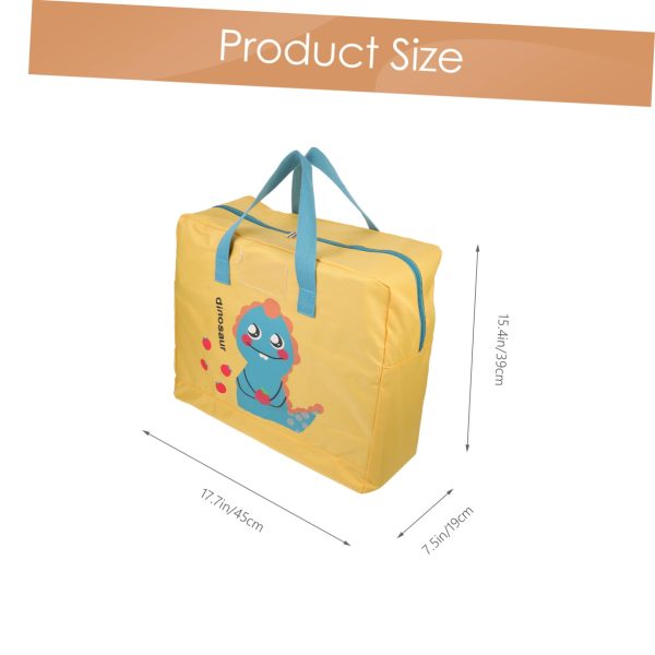 Large Cartoon Hippie Dinosaur Storage Bag