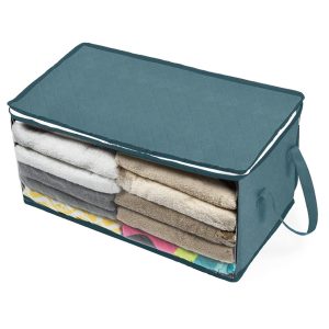 Foldable Large Clothes Clear Window Thick Storage Box