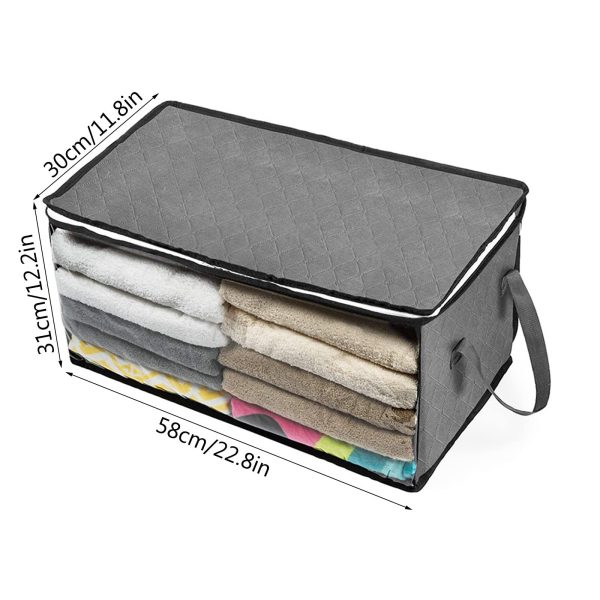 Foldable Large Clothes Clear Window Thick Storage Box