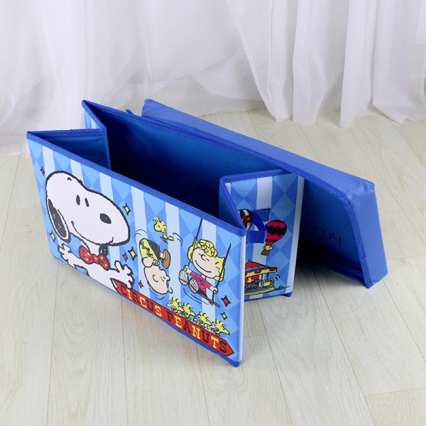 Snoopy Oxford Fabric Multi-functional Foldable Storage Box - Cartoon Print Household Organizer for Children's Toys and Miscellaneous Items